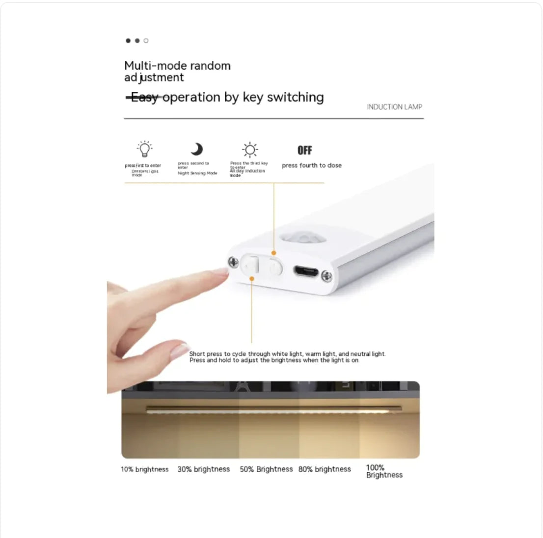 Magnetic LED Cabinet Light warm glow