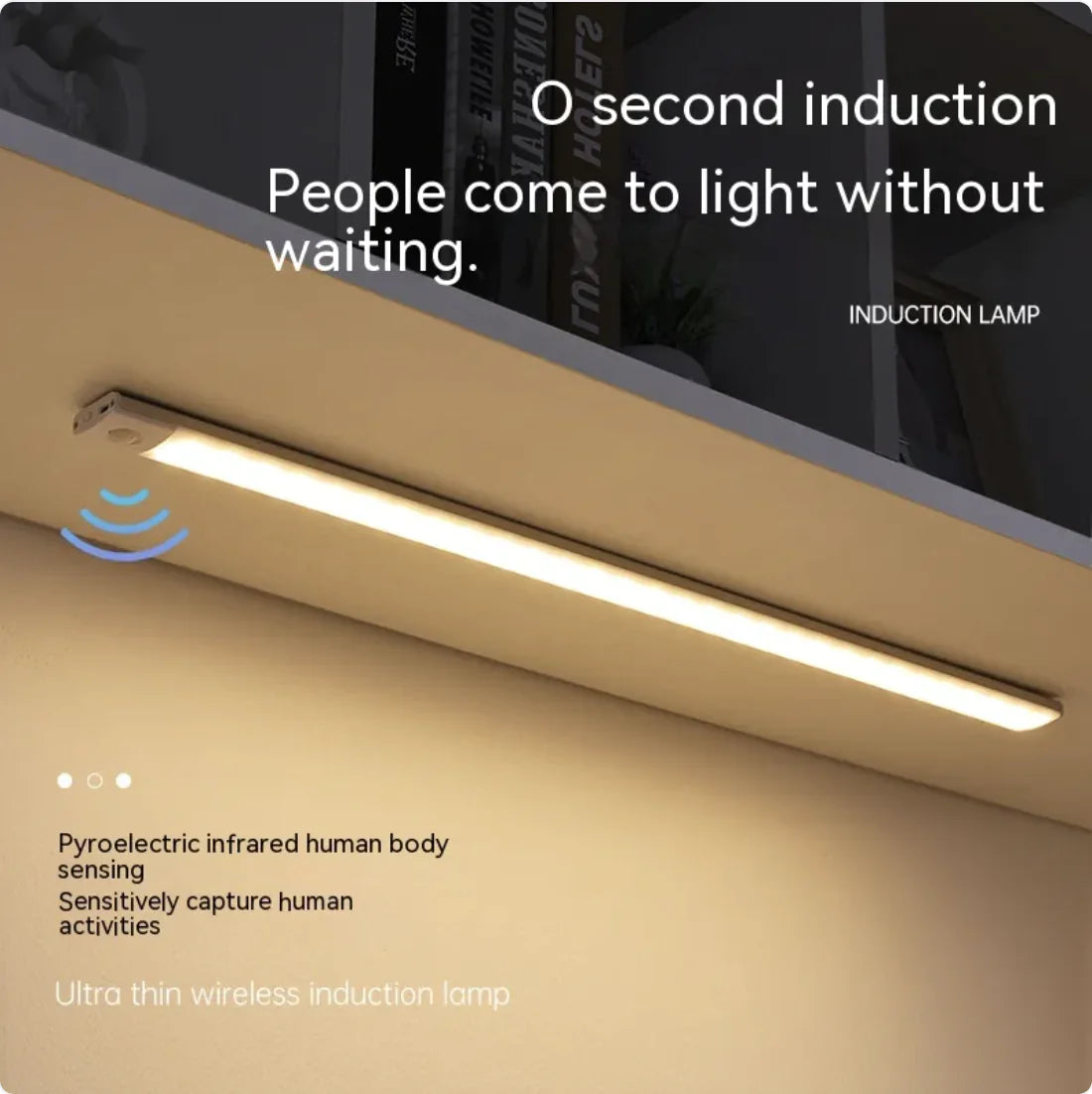 Magnetic LED Cabinet Light installed in kitchen