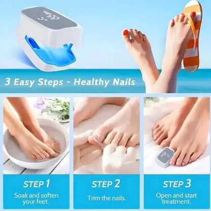 Nail Care Laser Device in use