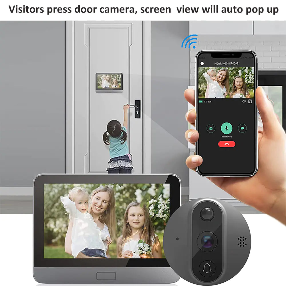 Smart WiFi Video Doorbell app view