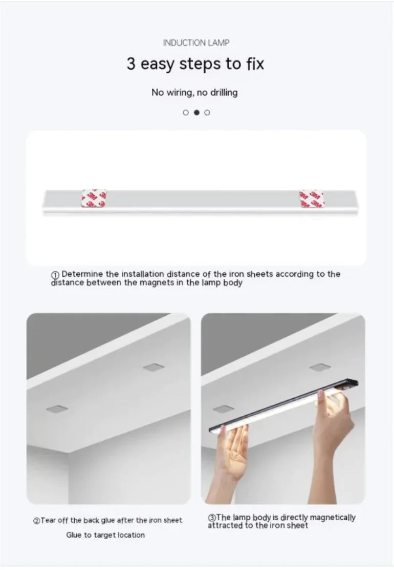 Magnetic LED Cabinet Light colors