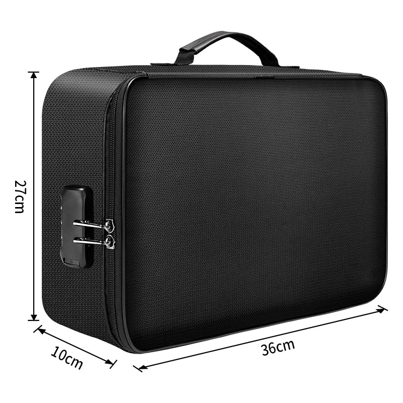 Fireproof Document Organizer Bag open